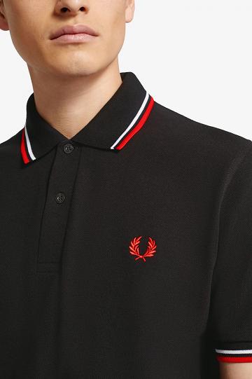 Pánské Polo Triko Fred Perry M12 Černé | CZ 1680MQZA